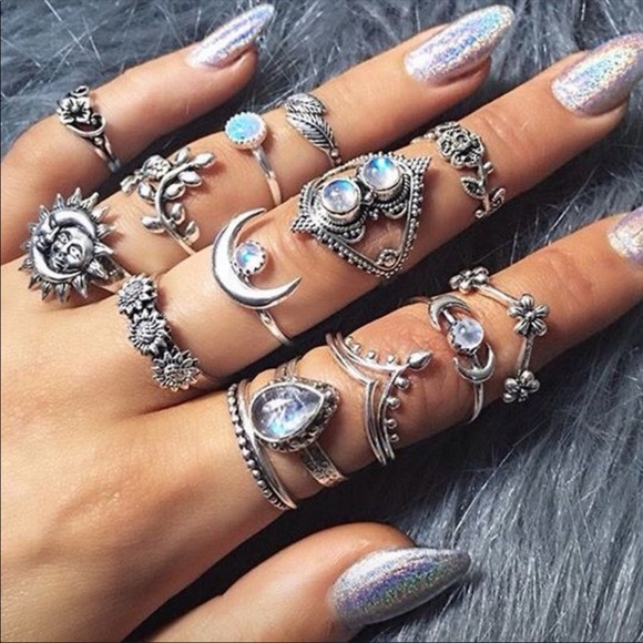 Fashion Jewelry Jewelry - 14 pc Vintage Bohemian Rings